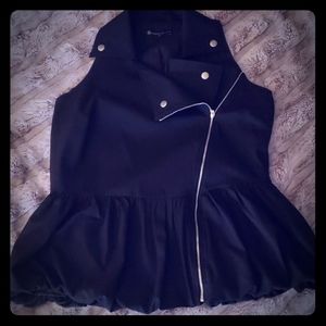 F2F biker style puffy bottom vest